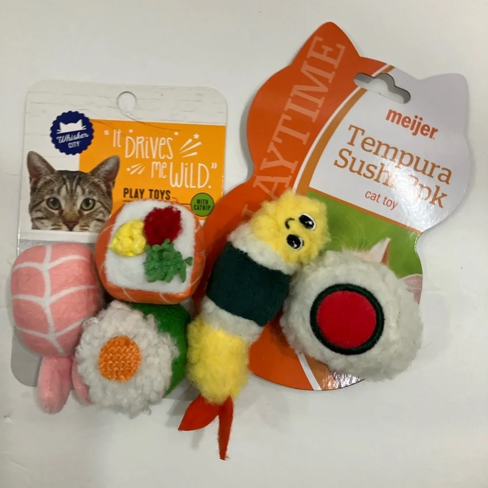 Sushi Cat Toy 2-Pack